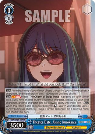 Image of Theater Date, Akane Kurokawa (OSK/S121-E071 R) - [OSHI NO KO] Vol.2