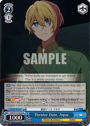 Image of Theater Date, Aqua (OSK/S121-E072 R) - [OSHI NO KO] Vol.2