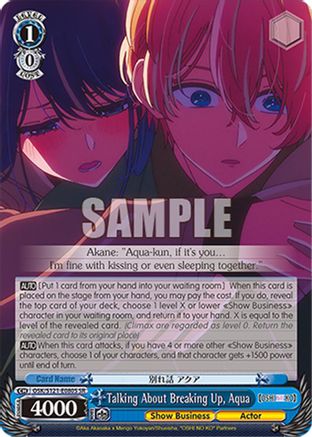 Image of Talking About Breaking Up, Aqua (SR) (OSK/S121-E080S SR) - [OSHI NO KO] Vol.2