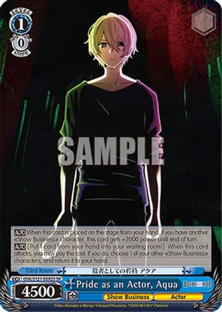 Image of Pride as an Actor, Aqua (SR) (OSK/S121-E092S SR) - [OSHI NO KO] Vol.2