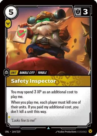 Image of Safety Inspector (164/219) - Unleashed Foil