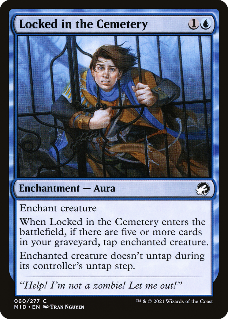 Image of Locked in the Cemetery (MID-060) - Innistrad: Midnight Hunt Foil