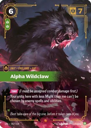 Image of Alpha Wildclaw (057/219) - Unleashed Foil