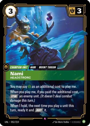 Image of Nami - Headstrong (052/219) - Unleashed Foil
