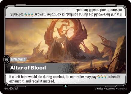 Image of Altar of Blood (206/219) - Unleashed Foil