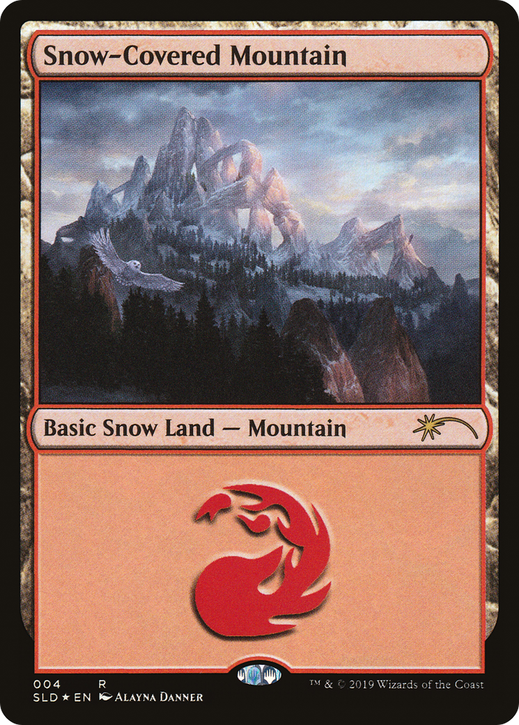 Image of Snow-Covered Mountain (4) (SLD-004) - Secret Lair Drop Foil