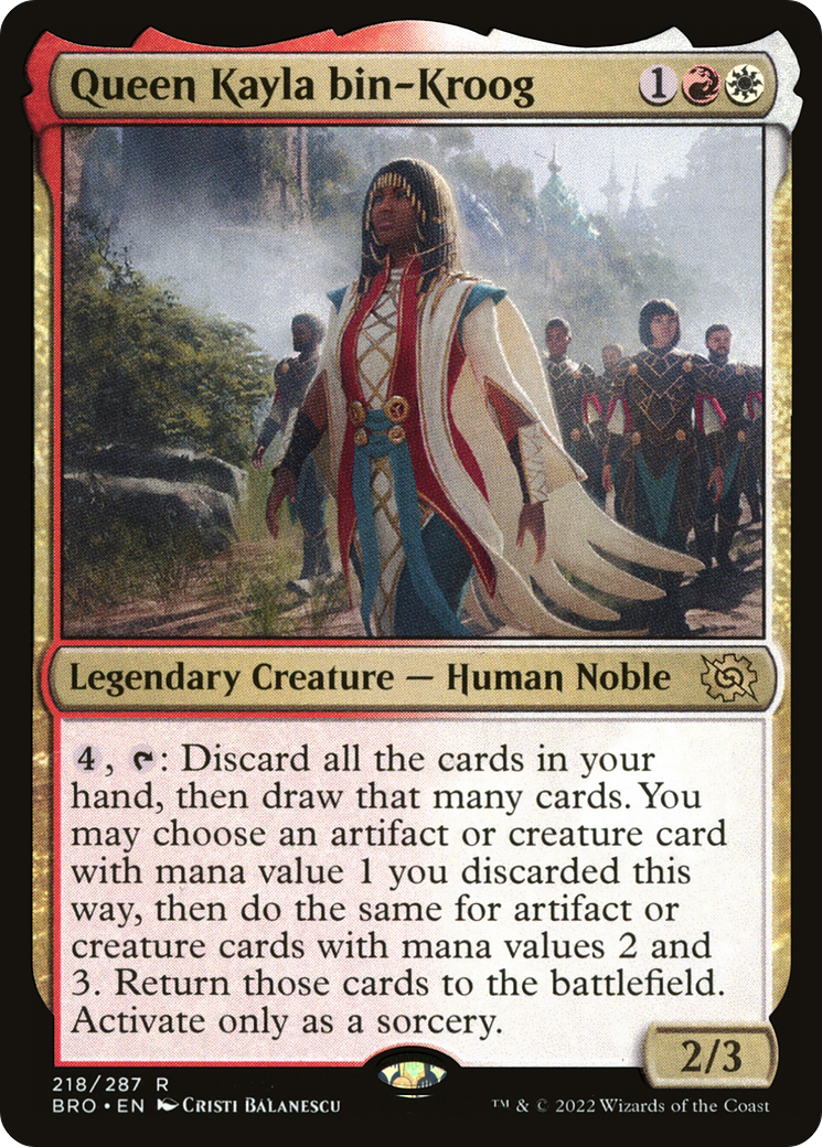 Image of Queen Kayla bin-Kroog (BRO-218) - The Brothers' War