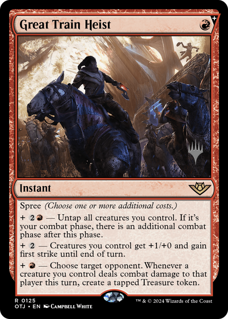 Image of Great Train Heist (PPOTJ-125) - Outlaws of Thunder Junction Promos Foil