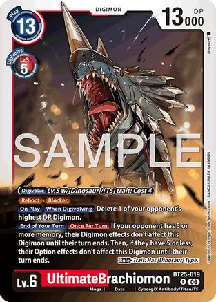 Image of UltimateBrachiomon (BT25-019) - Dual Revolution Foil