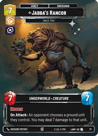 Image of Jabba's Rancor - Snack Time! (Foil) (37) - A Lawless Time Weekly Play Promos Foil