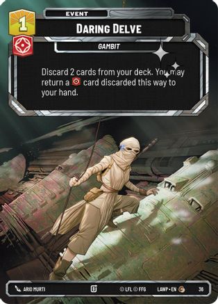 Image of Daring Delve (Foil) (36) - A Lawless Time Weekly Play Promos Foil