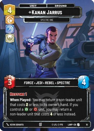 Image of Kanan Jarrus - Spectre One (10) - A Lawless Time Weekly Play Promos