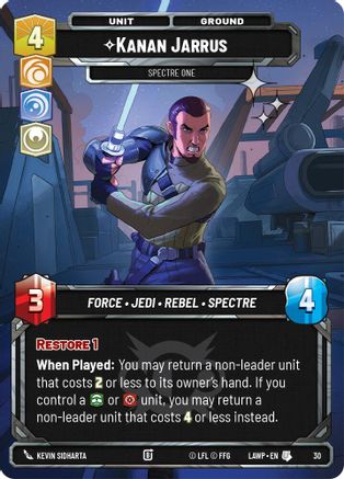 Image of Kanan Jarrus - Spectre One (Foil) (30) - A Lawless Time Weekly Play Promos Foil