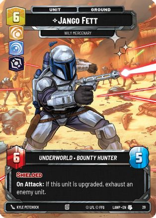Image of Jango Fett - Wily Mercenary (Foil) (29) - A Lawless Time Weekly Play Promos Foil