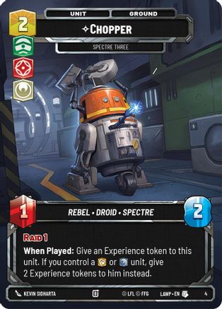 Image of Chopper - Spectre Three (4) - A Lawless Time Weekly Play Promos
