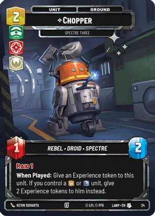 Image of Chopper - Spectre Three (Foil) (24) - A Lawless Time Weekly Play Promos Foil