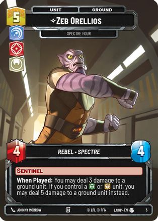 Image of Zeb Orellios - Spectre Four (3) - A Lawless Time Weekly Play Promos