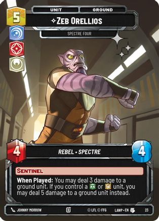 Image of Zeb Orellios - Spectre Four (Foil) (23) - A Lawless Time Weekly Play Promos Foil