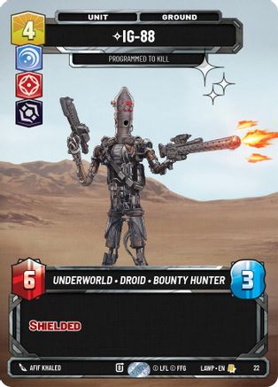 Image of IG-88 - Programmed to Kill (Foil) (22) - A Lawless Time Weekly Play Promos Foil