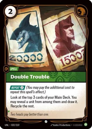 Image of Double Trouble (032/219) - Unleashed Foil
