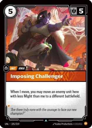 Image of Imposing Challenger (105/219) - Unleashed Foil