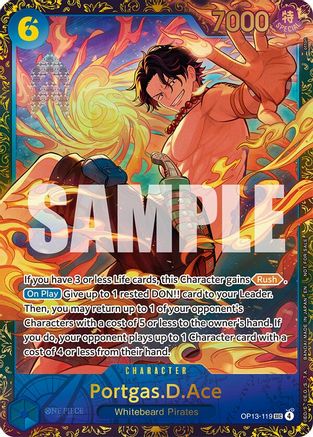 Image of Portgas.D.Ace (119) (Treasure Cup March 2026) (OP13-119) - One Piece Promotion Cards Foil