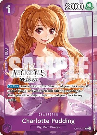 Image of Charlotte Pudding (Regional Participation Pack 2026 Vol.1) (OP12-071) - One Piece Promotion Cards Foil