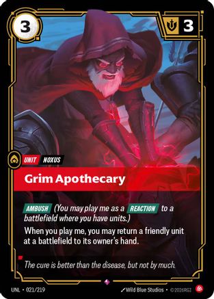 Image of Grim Apothecary (021/219) - Unleashed Foil