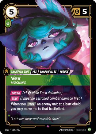 Image of Vex - Mocking (055/219) - Unleashed Foil