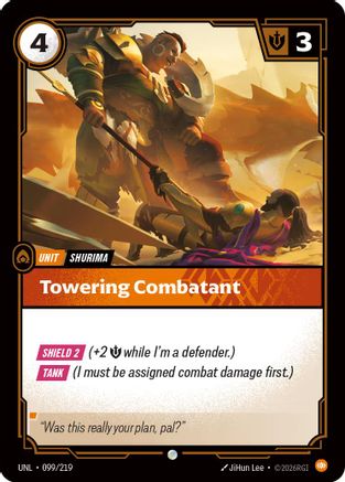 Image of Towering Combatant (099/219) - Unleashed