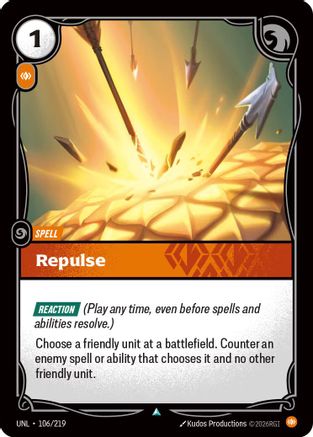 Image of Repulse (106/219) - Unleashed Foil