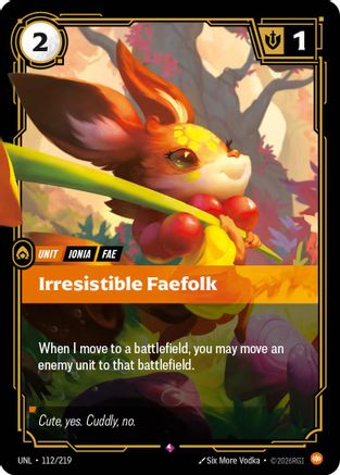 Image of Irresistible Faefolk (112/219) - Unleashed Foil