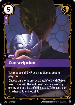 Image of Conscription (140/219) - Unleashed Foil