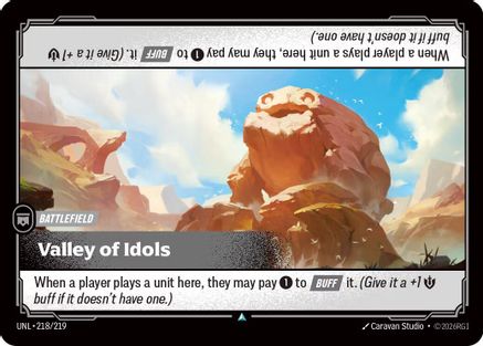 Image of Valley of Idols (218/219) - Unleashed Foil
