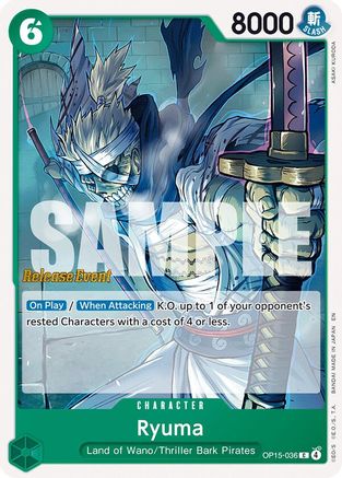 Image of Ryuma (OP15-036) - Adventure on Kami's Island Release Event Cards