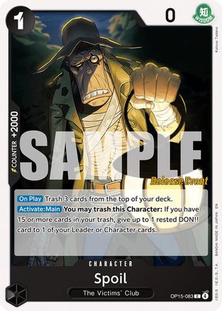 Image of Spoil (OP15-083) - Adventure on Kami's Island Release Event Cards
