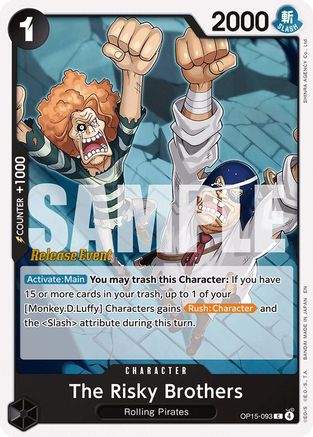 Image of The Risky Brothers (OP15-093) - Adventure on Kami's Island Release Event Cards