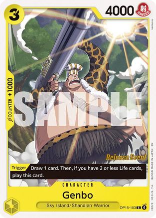 Image of Genbo (OP15-103) - Adventure on Kami's Island Release Event Cards