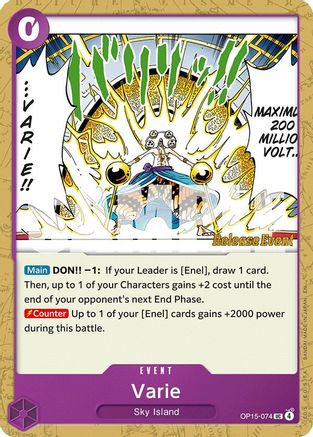 Image of Varie (OP15-074) - Adventure on Kami's Island Release Event Cards