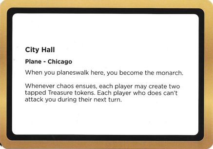 Image of City Hall (Black Lotus Unknown Planechase) (OVER-) - Oversize Cards