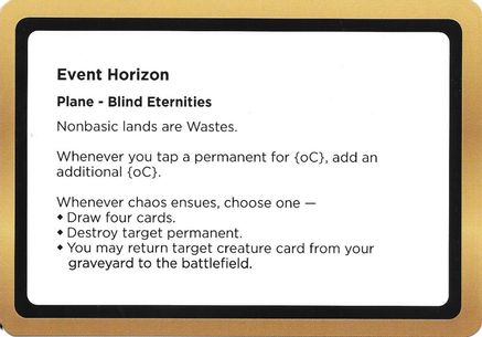 Image of Event Horizon (Black Lotus Unknown Planechase) (OVER-) - Oversize Cards