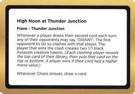 Image of High Noon at Thunder Junction (Black Lotus Unknown Planechase) (OVER-) - Oversize Cards