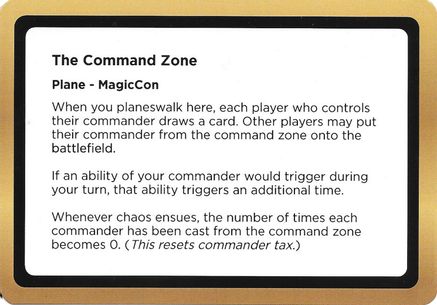 Image of The Command Zone (Black Lotus Unknown Planechase) (OVER-) - Oversize Cards
