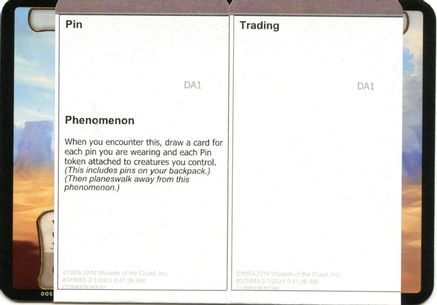 Image of Pin Trading (Black Lotus Unknown Planechase) (OVER-) - Oversize Cards