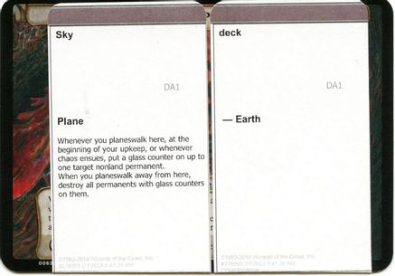 Image of Sky Deck (Black Lotus Unknown Planechase) (OVER-) - Oversize Cards