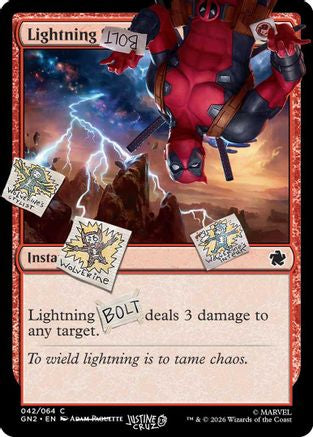 Image of Lightning Bolt (042) (SLD-042) - Secret Lair Drop Series Foil