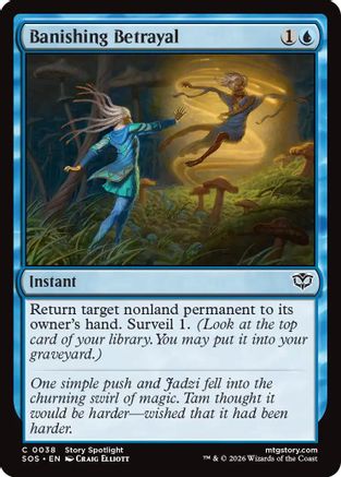 Image of Banishing Betrayal (SOS-038) - Secrets of Strixhaven Foil