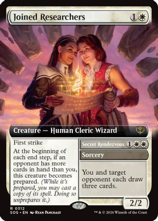 Image of Joined Researchers (Extended Art) (SOS-312) - Secrets of Strixhaven Foil