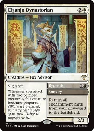 Image of Eiganjo Dynastorian (SOC-013) - Commander: Secrets of Strixhaven