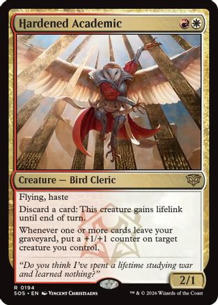 Image of Hardened Academic (SOS-194) - Secrets of Strixhaven